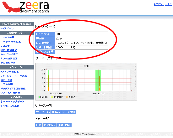 Webリソースの追加
